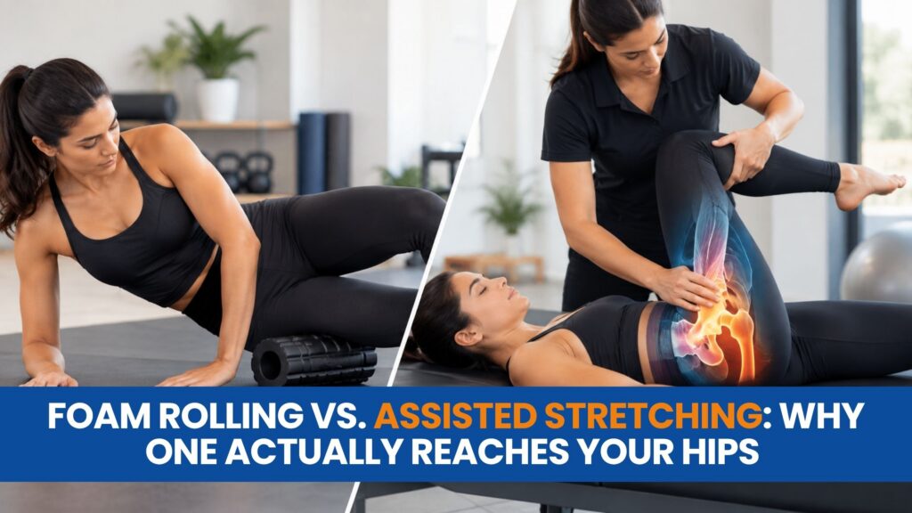 Foam Rolling vs. Assisted Stretching: Why One Actually Reaches Your Hips